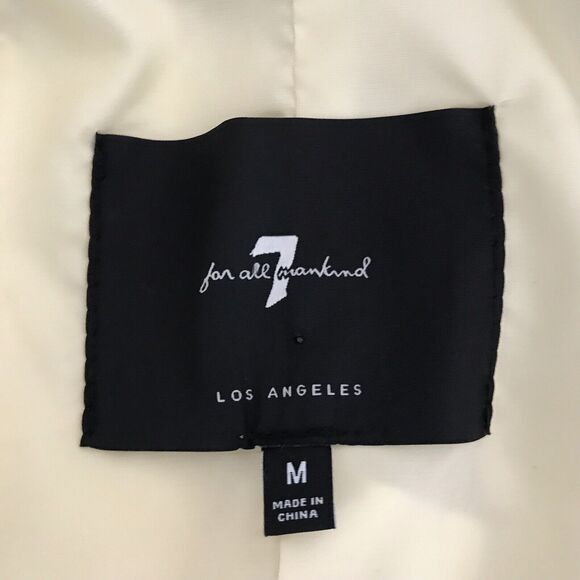 7 For All Mankind Jacket Vegan Leather Double Breast - Picture 10 of 10